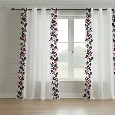 Bird Printed Curtain