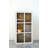 Antique Wood Wall Cabinet with 3 Shelves