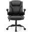 Chaise de bureau ergonomique inclinable avec accoudoirs réglables, fonction berçante et roulettes pivotantes à 360 °-1411308861