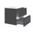  30"W Wall hung Combo Gray Gloss-1482571151