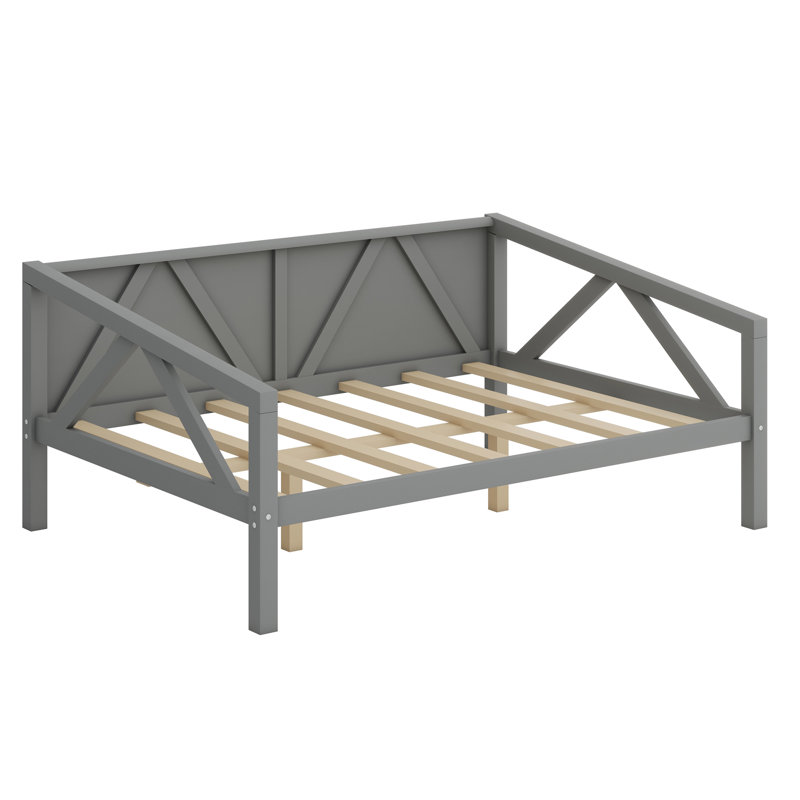 Daybed, Wood Slat Support, Gray