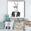 Dressed Up Bunny Boy In Hipster Style - peinture sur toile-67406160-67406161