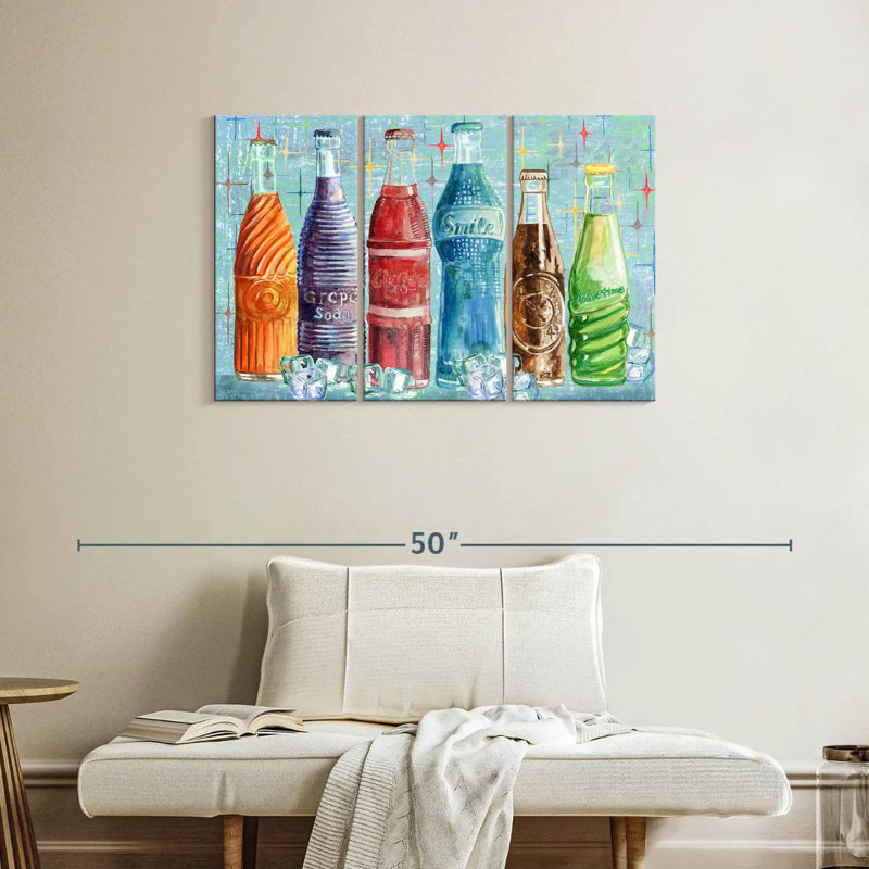 Yarlin Soda Bottles, 24" H x 38" W