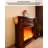 European-style retro living room solid wood electric simulated fireplace TV cabinet-982545665