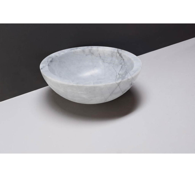 Forzalaqua Granite Handmade Circular Bathroom Sink