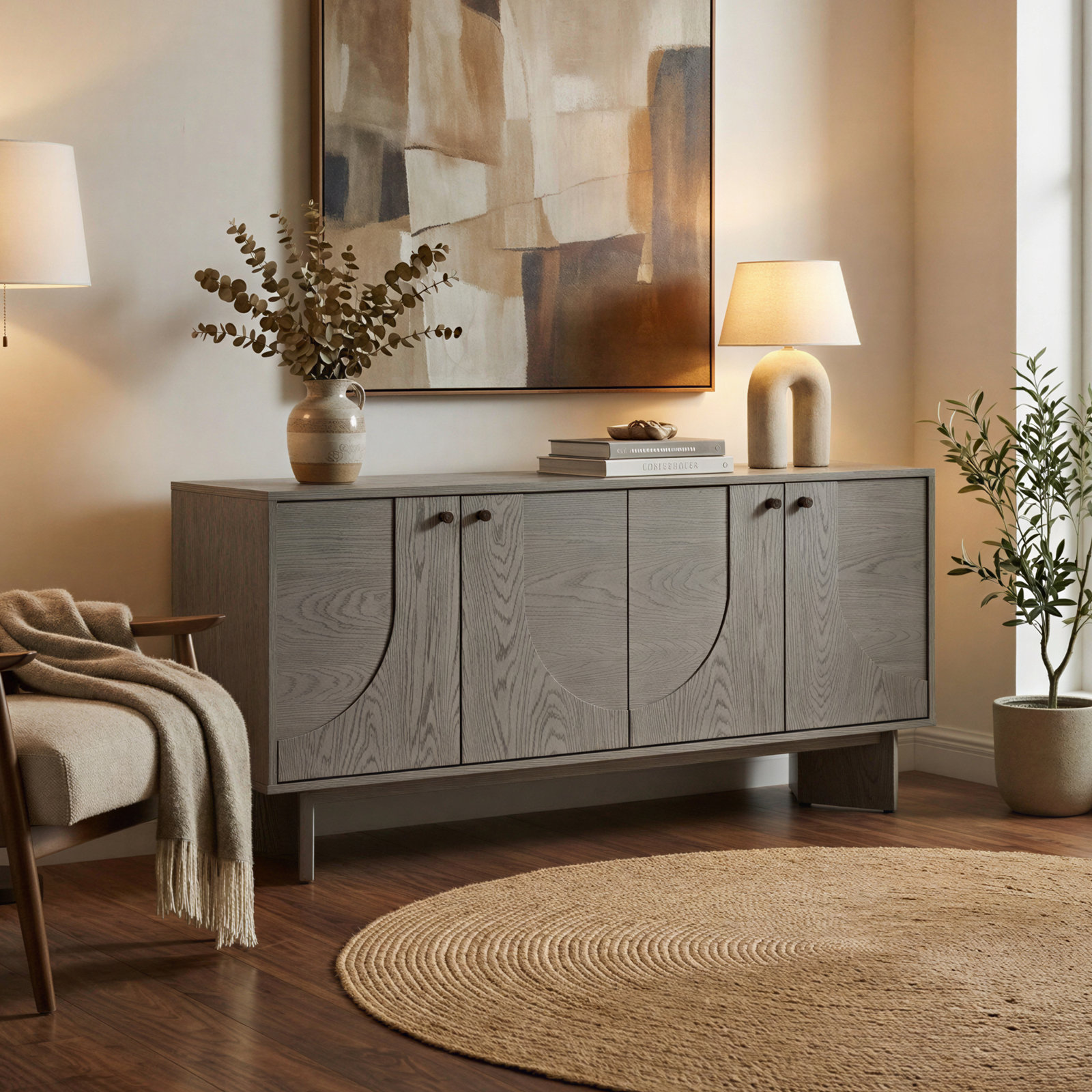 Malyun Sideboard, Gray Oak
