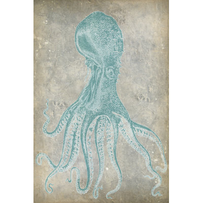 Spa Octopus II by Jennifer Goldberger - Wrapped Canvas Print