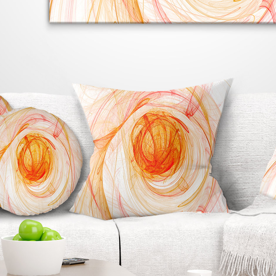 Ball of Yarn - Abstract Printed Pillow Design Art 
