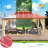 16 ft. x 12 ft. aluminum hardtop gazebo with wood-grain finish-75666191