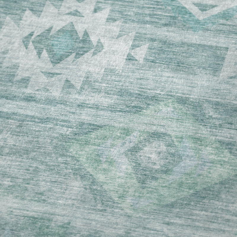 Jeté Sherpa ASB837 Southwest Addison, Aqua Geometric