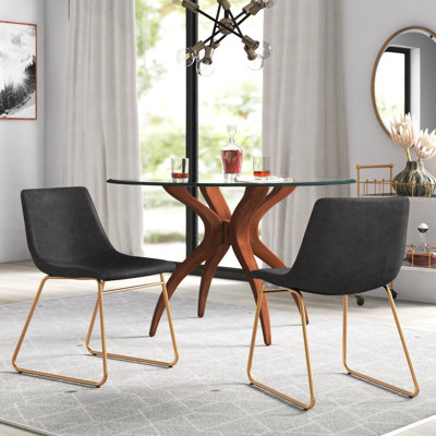 Ensemble de chaises à hauteur de cuve 18 po Avelina (ensemble de 2) LeatherSoft de Flash Furniture