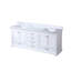 Meuble-lavabo blanc l 80 po x P 22 po avec comptoir en marbre et meuble-lavabo double avec rangement en bois massif, blanc, marbre, bois
