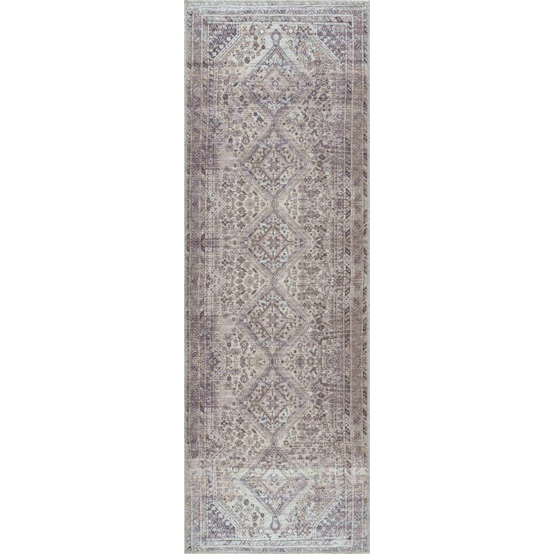 Lunagrace Washable Oriental Indoor Rug, Runner 2'7" x 7'10"
