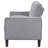 Grey Upholstered Tufted Loveseat