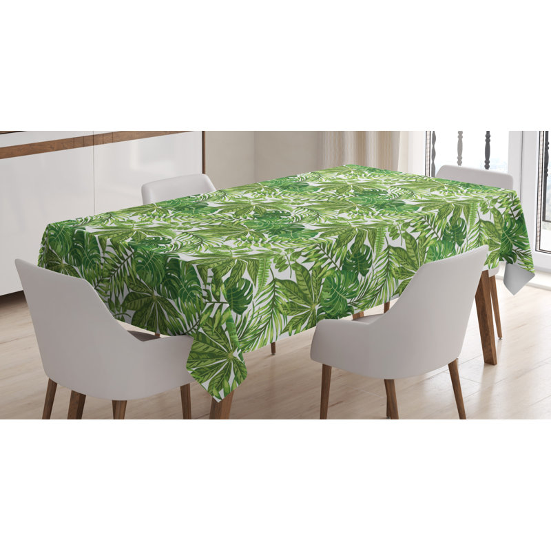 Palm Leaf Tablecloth, 90" L x 60" W