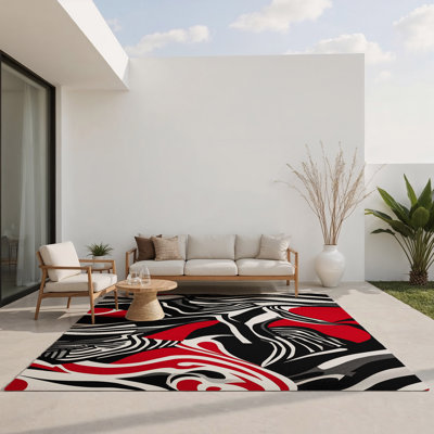 Tapis intérieur et extérieur Obsidian Glow