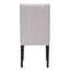 Chaise d'appoint rembourrée en lin capitonné Wren-263736407-197857312
