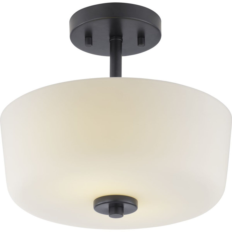Luminaire suspendu cylindrique à 2 lumières Aiana, Noir