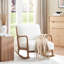 Chaise berçante en bois massif et tissu Braea-1579545862