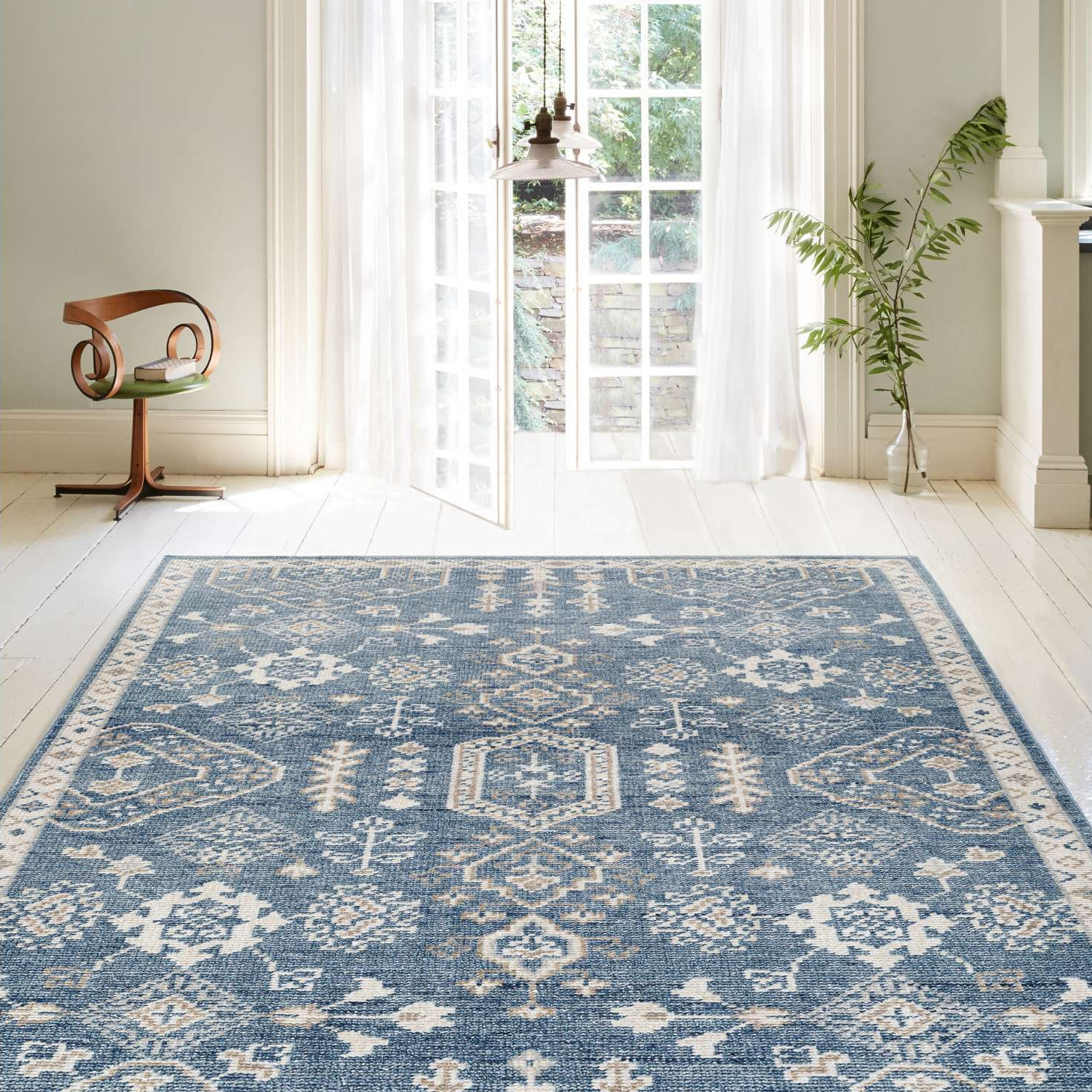 Maeve Hand-Knotted Oriental Wool Rug, Rectangle 7'9" x 9'9"