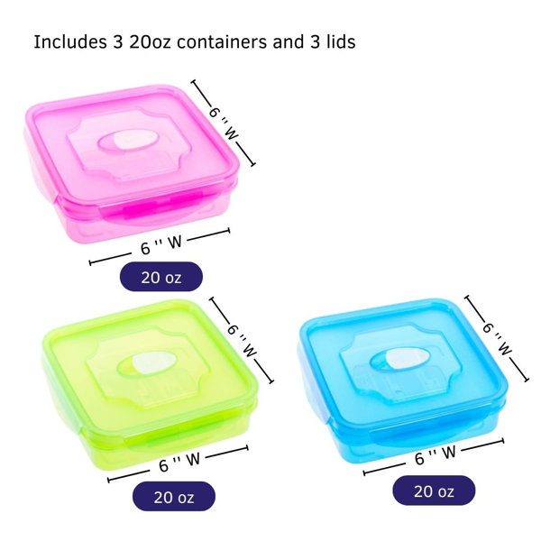 Sandwich Containers, Sandwich Containers for Lunch Boxes Plastic Toast  Shape Food Storage Sandwich Box with Lid, BPA Free and Reusable, Microwave  