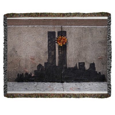 Banksy Graffiti Hand Woven Throw Blanket