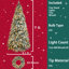 Arbre de Noël artificiel en polyéthylène 7 pi avec 2 couronnes, décorations pour Noël