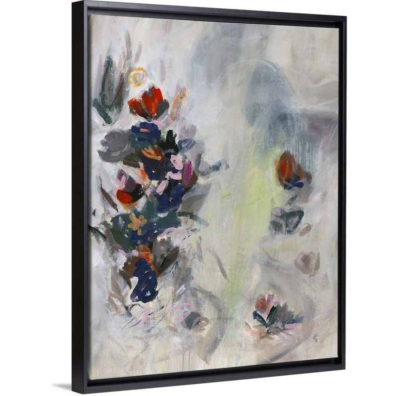 « fraîche clippers ii », peinture sur toile, H 41,7 po x l 31,7 po x p 1,75 po, Cadre flottant noir