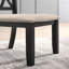 Ensemble de salle à manger 7 pièces: table en épingle à cheveux et 6 chaises à dossier croisé, noir riche-346096410-346096405