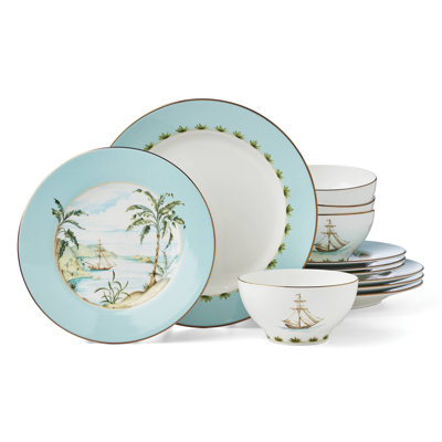 Lenox British Colonial Tradewind 12-Piece Dinnerware Set