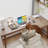 Solid wood Corner desk L-shaped study Desk-472726372-472726376
