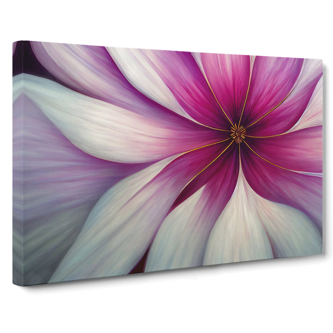 Mysterious Modern Flower - Wrapped Canvas