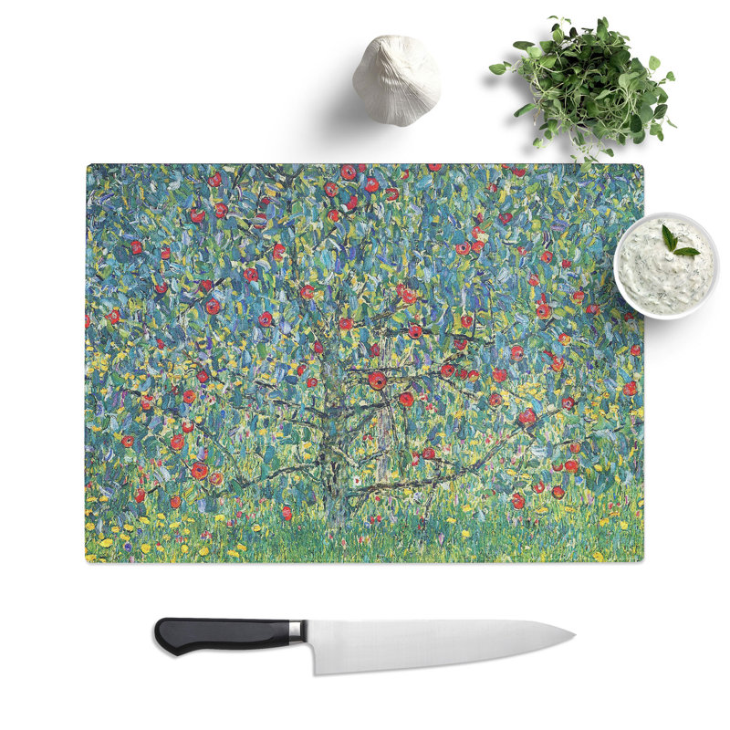 Orchard with Roses by Gustav Klimt Chopping Board, 0.4cm H x 20cm W x 28.5cm L