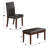 5 Piece Upholstered Dining Set With Bench-1906541338