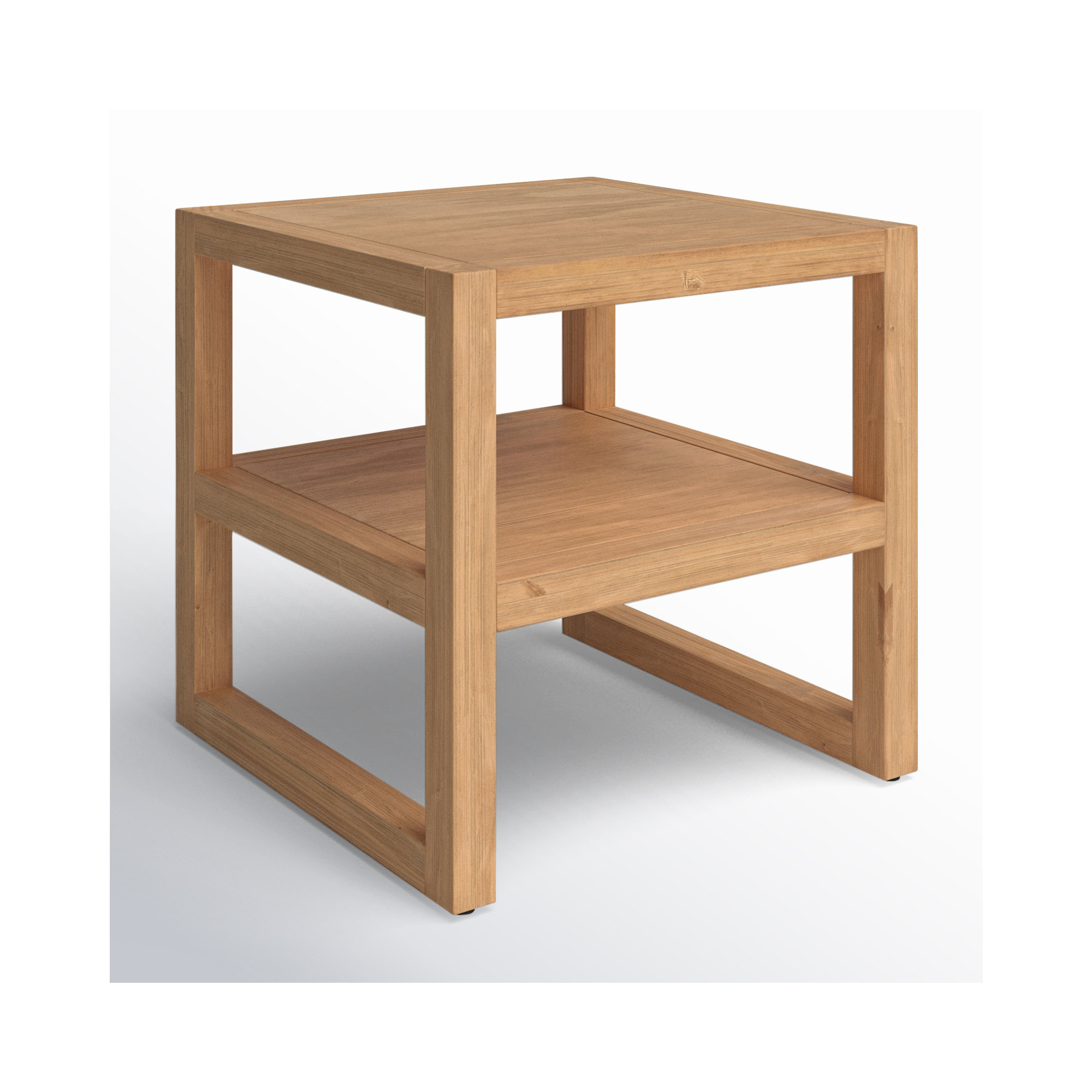 Modica Solid Wood End Table, Natural