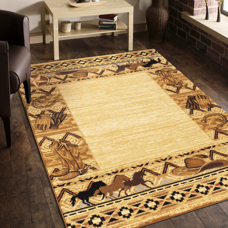2 pi 7 po Tapis beige X 3, matériau en polypropylène, envers en jute, teinture, pour circulation élevée et matériau compatible avec les animaux domestiques