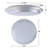 14 In. Brushed Aluminum Finish Selectable 3000K/4000K/5000K Dimmable Led Flush Mount Ceiling Light With Acrylic Shade-1245328771