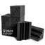 Paquet de 12 panneaux noirs en mousse Sonic Acousics, blocs d'angle insonorisants pour studio 7 po x 7 po x 12 po