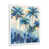 Cadre simple blanc, bois massif