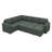 Hoelscher U Shaped Sleeper Corner Sectional Pull Out Sofa Bed With Storage Space-115950842