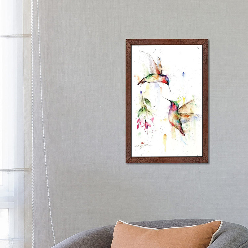 Meeting Place by Dean Crouser - Painting on Canvas, 66.04 cm H x 45.72 cm W, Brown Framed