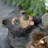 30.5"H 4-Tiered Mom And Baby Bear Polyresin Outdoor Fountain With Pump And LED Light (KD)
