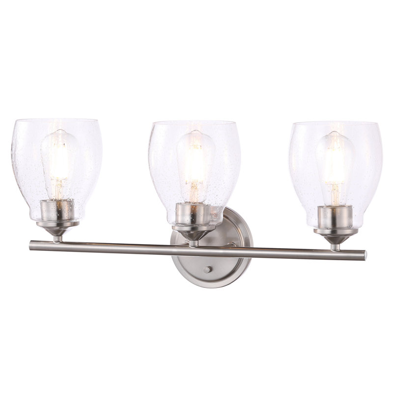 Longshore Tides Blodwyn Brushed Nickel Vanity Light, Nickel