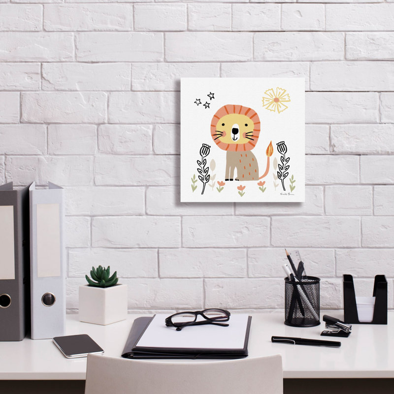 Toile épique «Baby Lion» par Farida Zaman, H 12 po x l 12 po