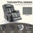 Dual Motor Infinite Position Up To 350 LBS Electric Medium Size Leatheraire Grey Power Lift Recliner Chair With 8-Point Vibration Massage And Lumbar Heating