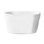 Baignoire de trempage japonaise autoportante blanche brillante de 51 po Nanterre, drain inclus