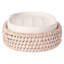 Porte-savon ovale en rotin avec insert en céramique -101462492