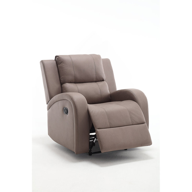 Fauteuil inclinable Leorn, Similicuir brun