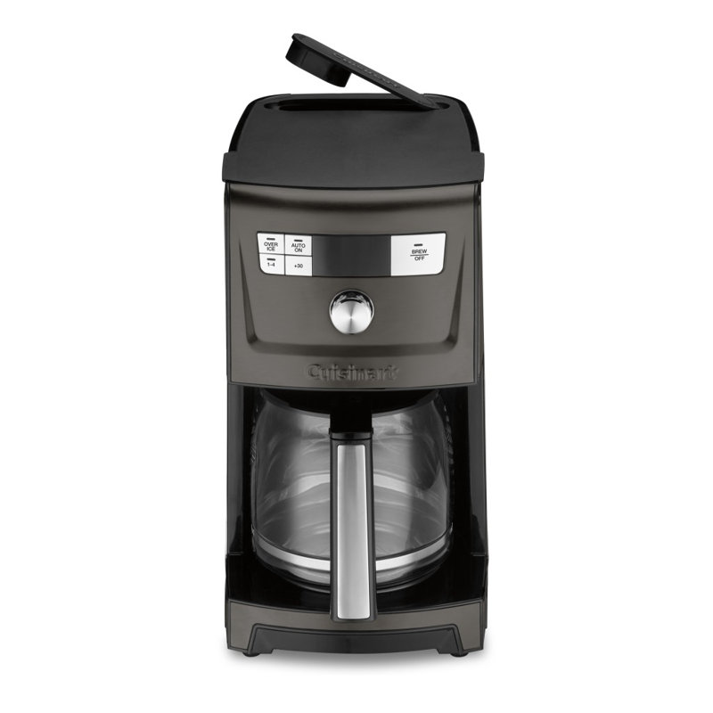 Perfectemp 14-Cup Programmable Coffeemaker, Black/Stainless Steel