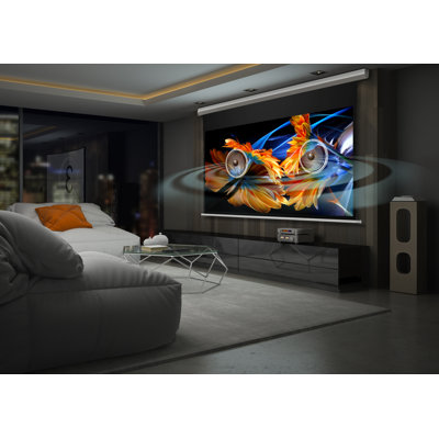 Starling Tab-Tension CineGrey 4D AT, 125" Diagonal, 16:9, Acoustically Transparent ALR Electric Projector Screen